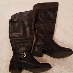 Torrid Over The Knee Boots - Black, size 8W